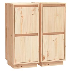vidaXL Szafki, 2 szt., 31,5 x 34 x 75 cm, lite drewno sosnowe