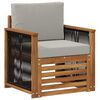 vidaXL Środkowa sofa ogrodowa naturalny