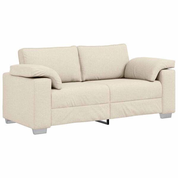 vidaXL Sofa Beżowy 180 x 80 x 82 cm Tkanina lniana
