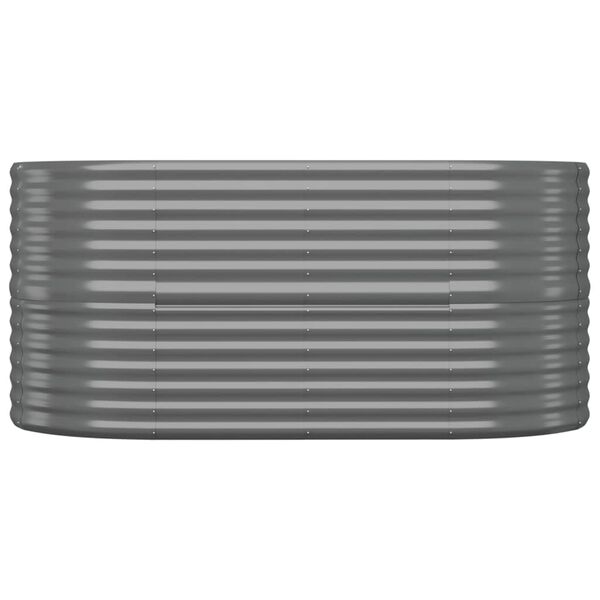 vidaXL Podwyższona donica, stal ocynkowana 152x80x68 cm, szara