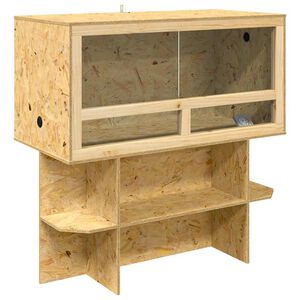 vidaXL Terrarium Brązowy 100 x 50 x 100 cm OSB