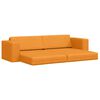 vidaXL Sofa Bed 200cm Ciemny Ż&oacute;łty tkanina
