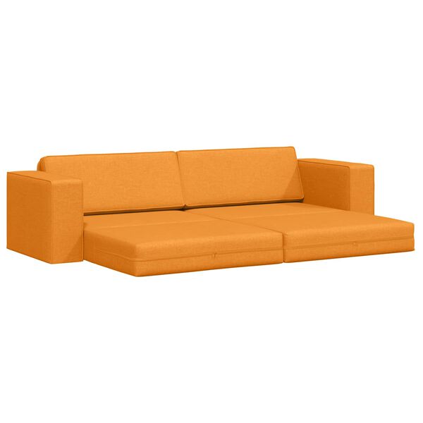 vidaXL Sofa Bed 200cm Ciemny Ż&oacute;łty tkanina