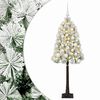 vidaXL Sztuczna choinka na zawiasach z bombkami 120 cm 150 LED