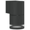 vidaXL Kinkiet zewnętrzny, czarny, odlewane aluminium