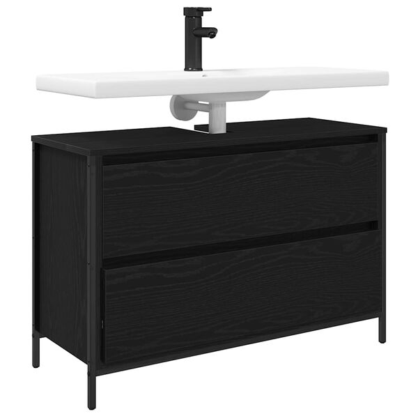 vidaXL Szafka pod umywalkę łazienkową z szufladami 90x34,5x60 cm