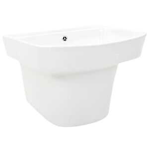 vidaXL Umywalka Biały 50 x 45 x 41 cm Glazurowana ceramika
