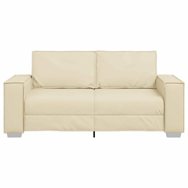 vidaXL Sofa Kremowy 180 x 80 x 84 cm tkanina
