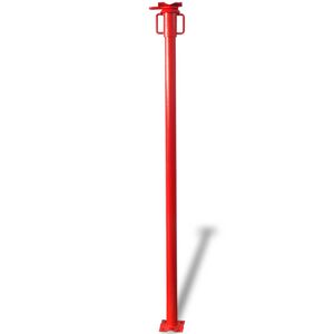 vidaXL Wspornik Acrow czerwony 280 x 12 x 12 cm