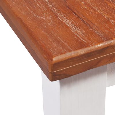 vidaXL Stół do jadalni z litego drewna tekowego i mahoniu 180x90x75 cm
