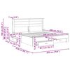 vidaXL Ramka ł&oacute;żka Biały 200 x 200 cm Materiał drewnopochodny