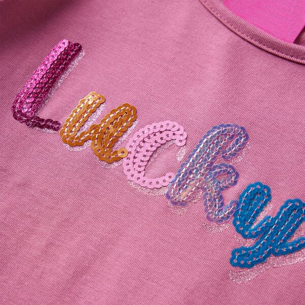 Koszulka dziecięca z długimi rękawami, malinowa, 92