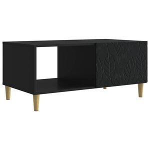 vidaXL Stolik kawowy Czarny 90 x 50 x 40 cm Drewno inżynieryjne