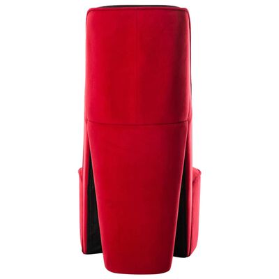 vidaXL Fotel w kształcie buta na obcasie, czerwony, aksamitny