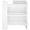 vidaXL Szafka nocna, biała, 45x50x50 cm, materiał drewnopochodny