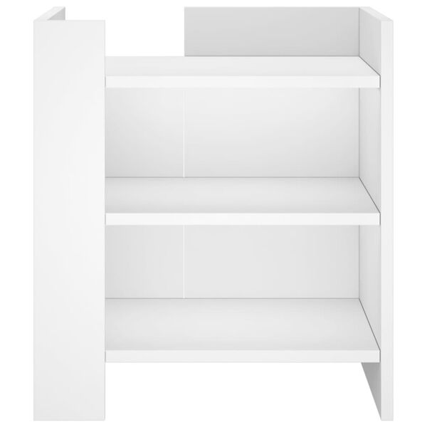 vidaXL Szafka nocna, biała, 45x50x50 cm, materiał drewnopochodny