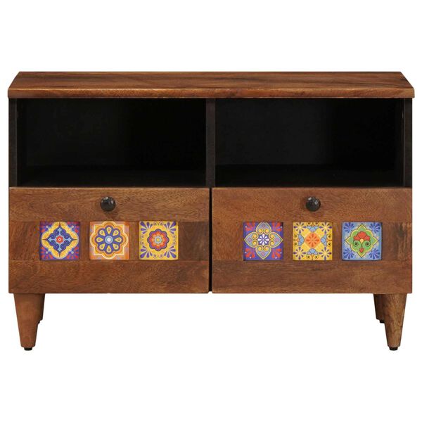 vidaXL Stolik kawowy z szufladą Brązowy 80 x 54 x 40 cm Drewno z mango