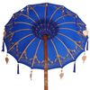 vidaXL Baliński Parasol z Bazą Niebieski 95 x 95 x 260 cm