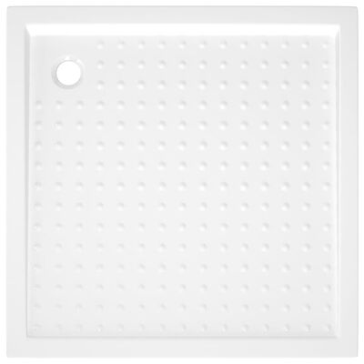 vidaXL Brodzik prysznicowy z wypustkami, biały, 80x80x4 cm, ABS