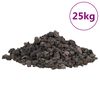 vidaXL Skała wulkaniczna, 25 kg, czarna, 1-2 cm