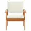 vidaXL Krzesło Ogrodowe z poduszką 2 pcs Brązowy Lite drewno akacjowe