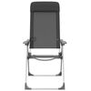 vidaXL Składane krzesła turystyczne, 2 szt., czarne, aluminiowe