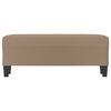 vidaXL Ławka, cappuccino, 100x35x41 cm, tapicerowana sztuczną sk&oacute;rą