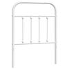 vidaXL Metalowe wymienne wezgłowie, białe, 75 cm