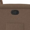 vidaXL Podnoszony fotel rozkładany, brązowy, obity tkaniną