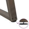 vidaXL Nogi do stolika kawowego w kształcie litery V 2 szt. Naturalna stal 50x(30-31,3) cm Stal