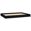 vidaXL Legowisko dla psa, czarne, 101,5x74x9 cm, lite drewno sosnowe