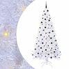 vidaXL Sztuczna choinka z 300 diodami LED Biały 240 cm PVC i stal