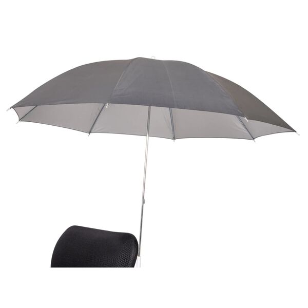 Bo-Camp Parasol montowany do krzesła, 106 cm, szary