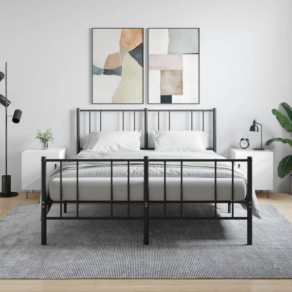 vidaXL Szafki nocne, 2 szt., białe, 40x40x50 cm