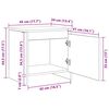 vidaXL Szafka Nocna Stare drewno 45 x 34 x 44,5 cm