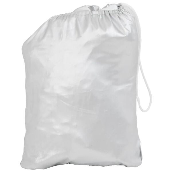 vidaXL Pokrowiec na g&oacute;rną część samochodu, z haczykami, srebrny, XL