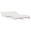 vidaXL Leżaki, 2 szt., białe, 205x60x31,5 cm, lite drewno sosnowe