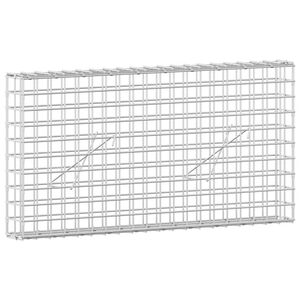 vidaXL Gabion z drutu 3,5 mm i siatką 5x5 cm 100x10x50 cm