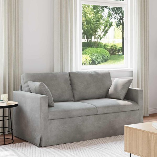 vidaXL Sofa Jasnoszary