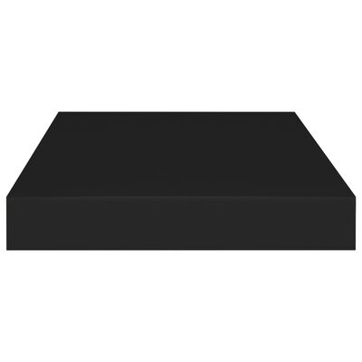 vidaXL Półka ścienna, czarna, 40x23x3,8 cm, MDF