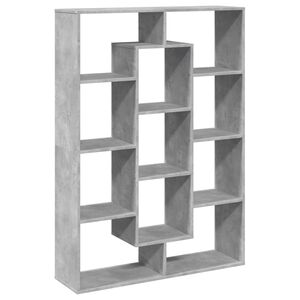vidaXL Regał, szarość betonu, 102x29x143 cm, materiał drewnopochodny