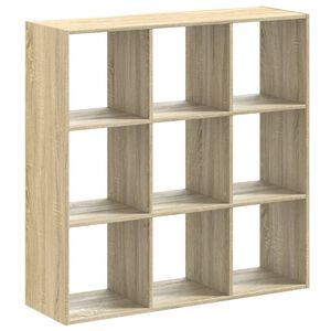 vidaXL Regał, dąb sonoma, 102x32x102 cm, materiał drewnopochodny