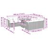 vidaXL 11-cz. zestaw mebli ogrodowych z poduszkami, szary rattan PE