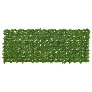 vidaXL Parawan balkonowy z liśćmi Zielony i Ż&oacute;łty 200 x 75 cm