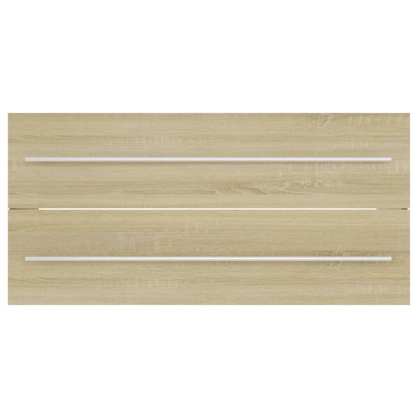 vidaXL Szafka pod umywalkę, dąb sonoma, 100x38,5x48 cm