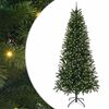 vidaXL Sztuczna choinka z 300 diodami LED Zielony 240 cm PE i PVC