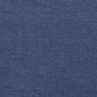 vidaXL Łóżko kontynentalne z materacem, niebieskie, 90x190 cm, tkanina