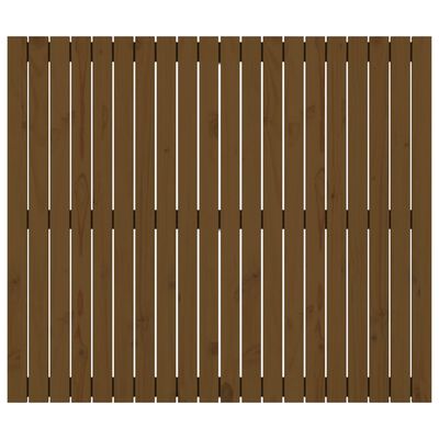 vidaXL Wezgłowie łóżka, miodowy brąz, 127,5x3x110 cm, drewno sosnowe
