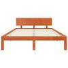 vidaXL Ramka ł&oacute;żka Woskowy Brąz 140 x 190 cm Lite drewno sosnowe