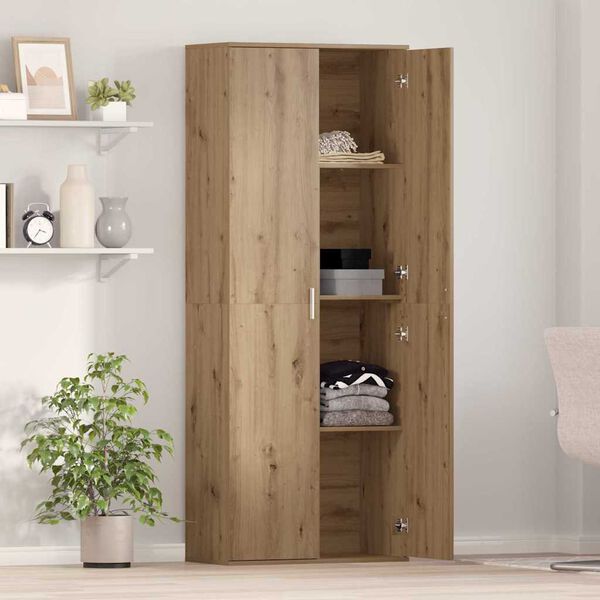 vidaXL Highboard Dąb rzemieślniczy 70 x 33.5 x 180 cm